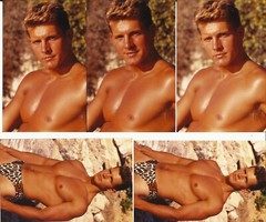 Original 1980s TORY JEFFREY 20 3.5×5 inch male model PLUS modeling card gay int