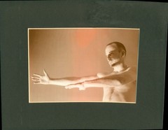 Vintage Gay Interest Real Photo- Framed Nude- Figurative Art ~ 8 1/2 x 10 3/4″