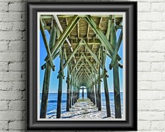 Myrtle Beach SC, Ocean Pier, Beach Art – Fine Art Photo on Metal, Canvas, Paper