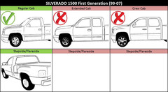 Rear Step Bumper Compatible with 1999-2005 Chevrolet Silverado 1500, Fits 1999-2