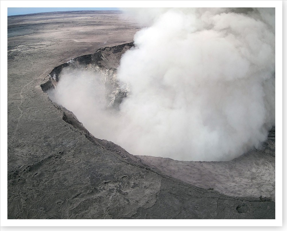 2018 Kilauea Volcano Halema‘uma‘u, a Crater Silver Halide Photo