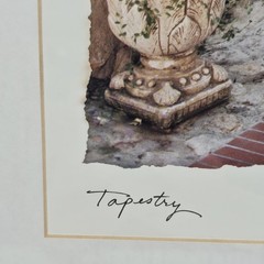 Maureen Love Signed “Tapestry” Framed Art Print 18×22 Vintage Matted Wall Decor