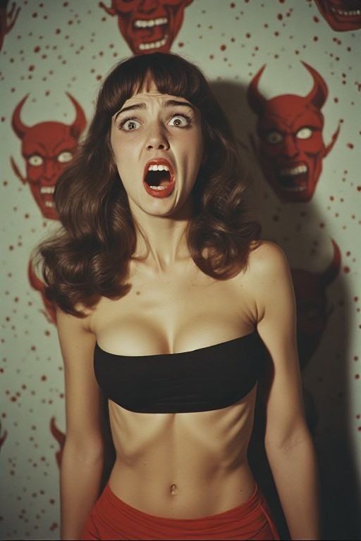 5 ~ 4X6 Glossy HORROR Fine Art ‘ SCREAM QUEEN ‘ Photo FANTASY Set ! 211359081