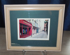 Vtg Original Signed Jani Photo of O’Brians Irish Pub Dublin Street Scene