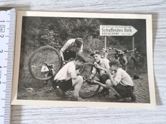 Düsseldorf 1937 – Imperial Exhibition Creating People – HJ Bicycles, Sign (X)