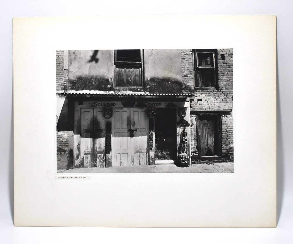 Vintage James W. Howlett Black + White Photograph, ‘Souvenir Center – Nepal’