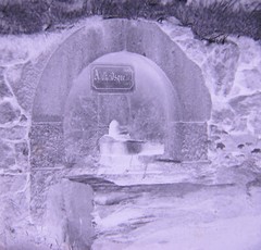 Bad Schwalbach Adelheid spring Adelheidsquelle around 1929 glass negative