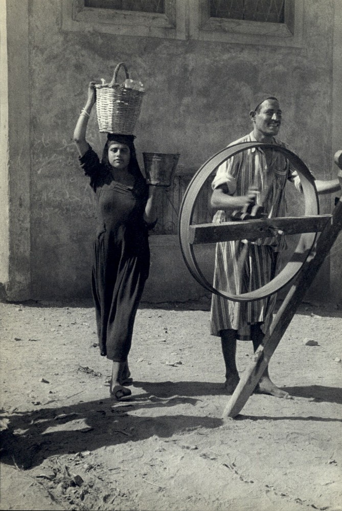 1952 Henri Cartier Bresson Egypt Workers Twist Cotton Outdoors Art Photo
