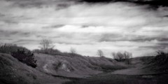 Fine Art Photography, Black and White print, 9×18, Draw, Trenton, Nebraska