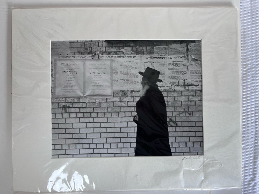 Mark Ritter Signed Photography – «Lubavitch Rebbe – New York City» B&W Print