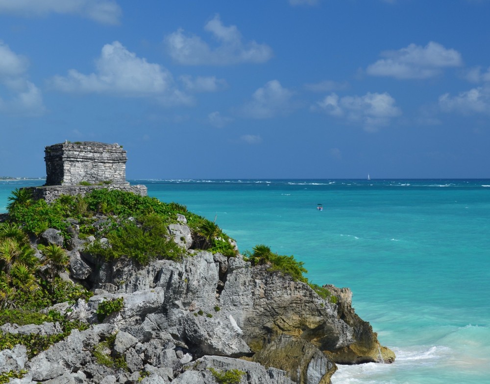 Ruins at Tulum 11″ x 14″ Color print 16″ x 20″ Double Mat by Rob Power