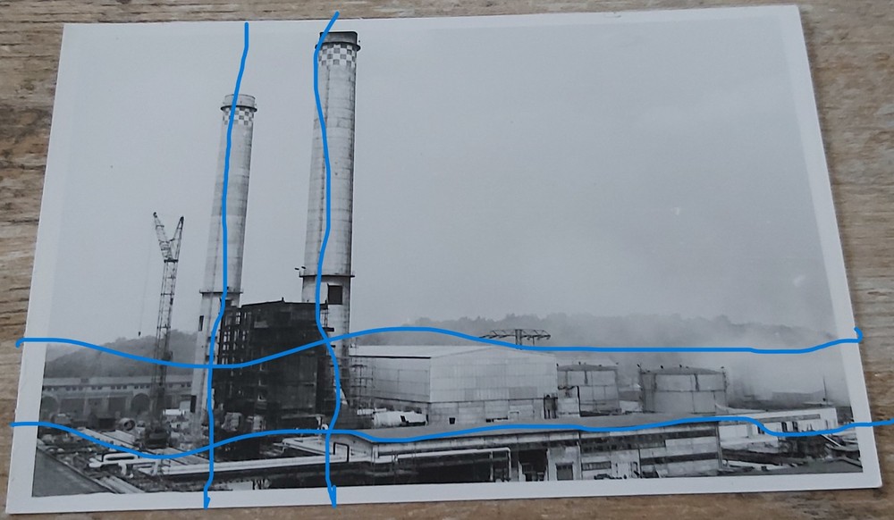 RARE B/W PHOTO GTKW ZSCHORNEWITZ 2 NEAR GRÄFENHAINICHEN GAS TURBINE POWER PLANT?