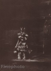 c.1900/72 EDWARD CURTIS Photogravure NATIVE AMERICAN INDIAN Dancer Costume 11×14