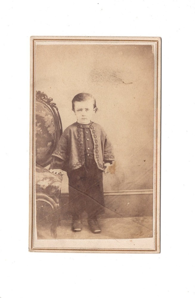 CDV Photo Cute Little Boy – Unknown Location 1860s
