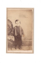 CDV Photo Cute Little Boy – Unknown Location 1860s