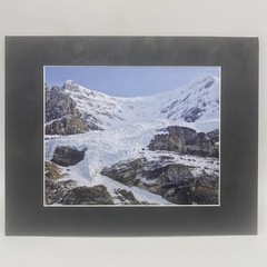 Matted Snowy Mountain Landscape Photo Print 11 X 14 Wall Art Gallery Decor