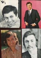 Michel MALLORY Lot 4 Photographs On Cards Barclay RCA Riviera Phonogram