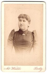 Photograph Ad. Winkler, Görlitz, Berliner Straße 12, portrait of a lady