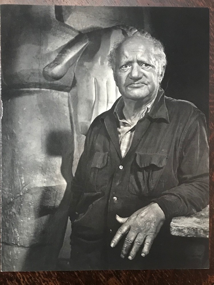 YOUSUF KARSH Photogravure Portrait Art Photo Print, 1960s – Sir JACOB EPSTEIN