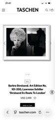 Taschen Sumo Size Art Edition Book #126 Of Barbra Streisand* Plus Signed Print*