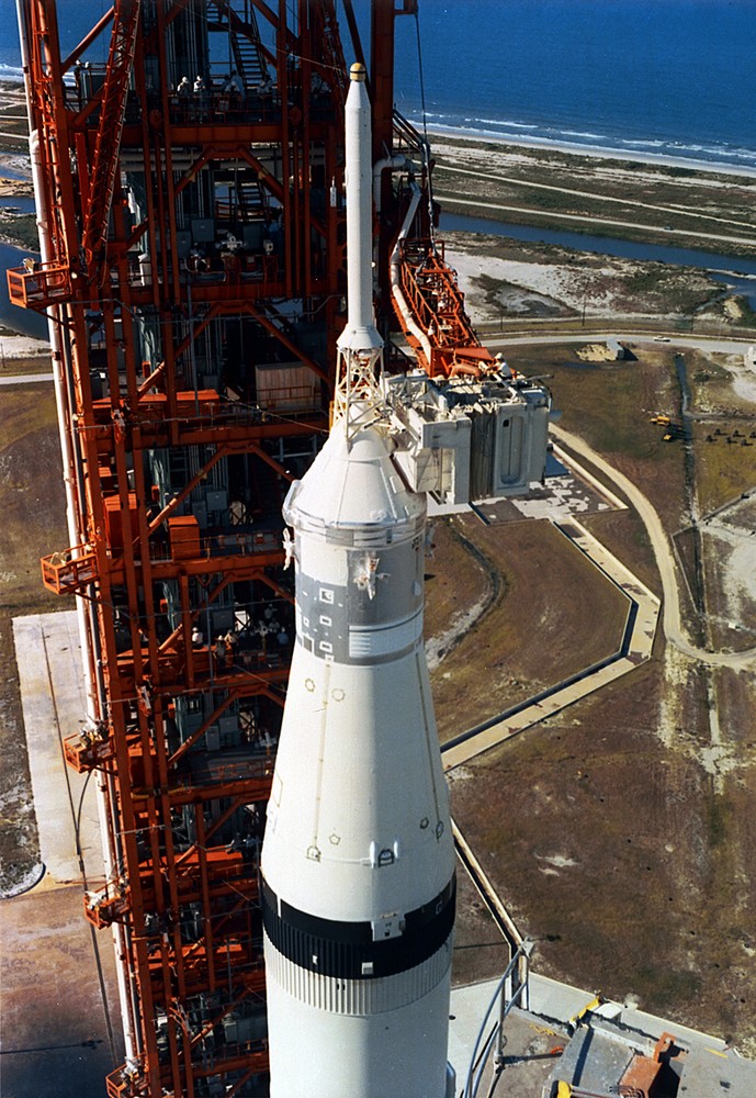 Photo NASA – Apollo 11 Moon Rocket Saturn V Before Launch