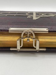 * ANTIQUE PHOTO ALBUM VICTORIAN PHOTOGRAPH ANTIQUE GOLD CUT 80 PHOTOS