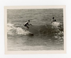 California Surfing Snapshot Photo 1960 Waves Ocean Water SoCal Surfer