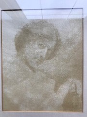 RARE Photograph Drawing photogravure Demachy French Pictorialism Seurat old rare