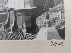 M. Hynek Photo Print Signed Prague Czech Republic