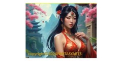 Beautiful Sensual Asian Girl Anime E on Quality semi-gloss Photo Paper 8″x10″