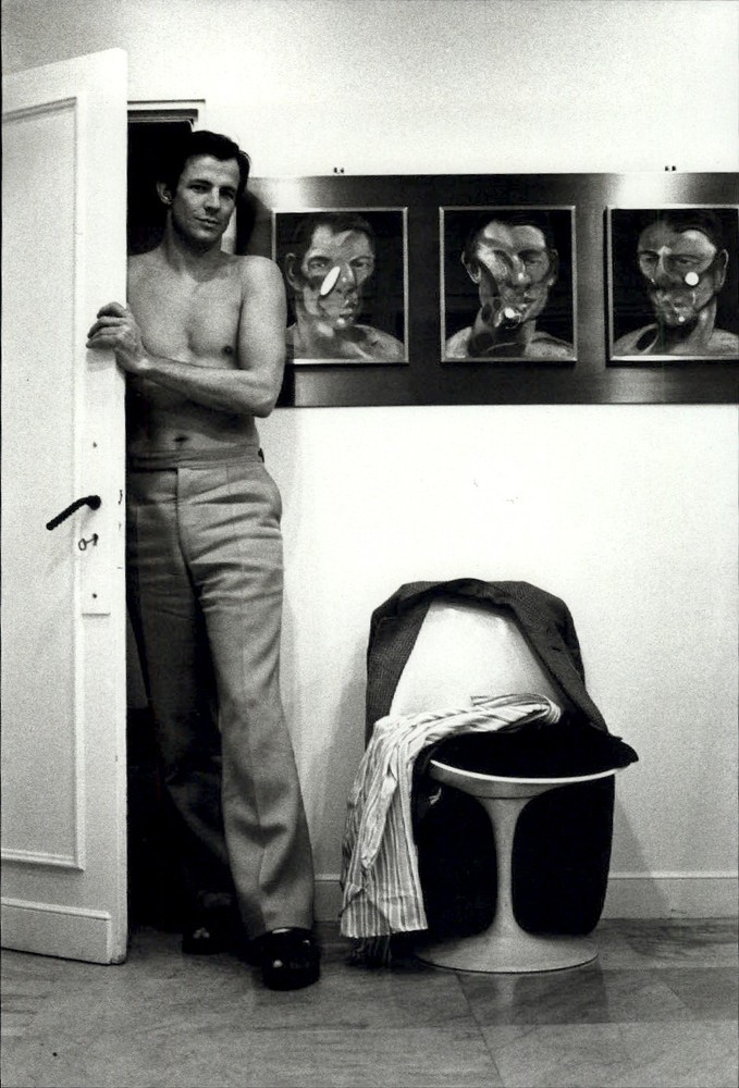 1987 Helmut Newton Peter Beard & Portrait of Francis Bacon Art Photo Gravure