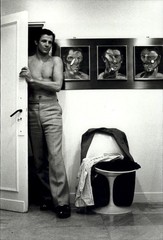 1987 Helmut Newton Peter Beard & Portrait of Francis Bacon Art Photo Gravure