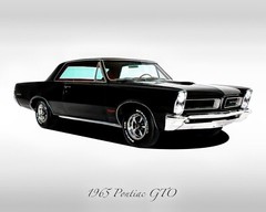 Classic Cars – 1965 Pontiac GTO – Black – Print