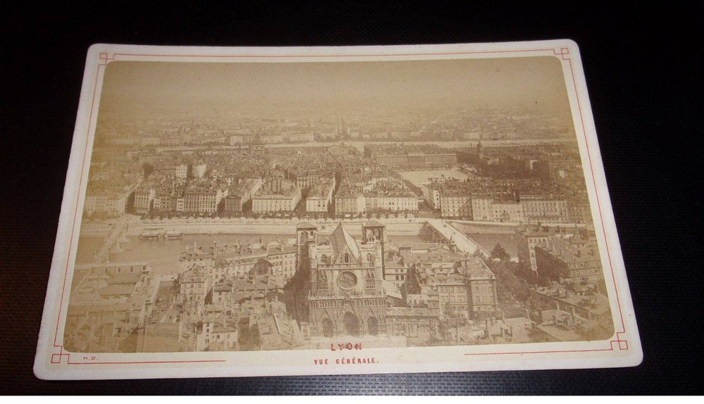 Photography On Cardboard. 2MOI10379. Around 1900. Lyon. General View. 16 X 11 C