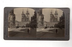 Stereoscopy Prague / Old Town with Tyn Church / Czech Republic
