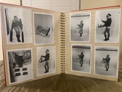 Vintage Motorcycle Parts Shop Advertising Photo Album – Topless Female Model