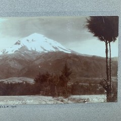 Original C. B. WAITE Photo, Popocatepetl From El Cedral Park, 2/5/1905 5” x 8”