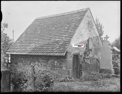 Lupstein Ossuary, Glass Photo Plate, Vintage Black & White Negative 9×12 cm