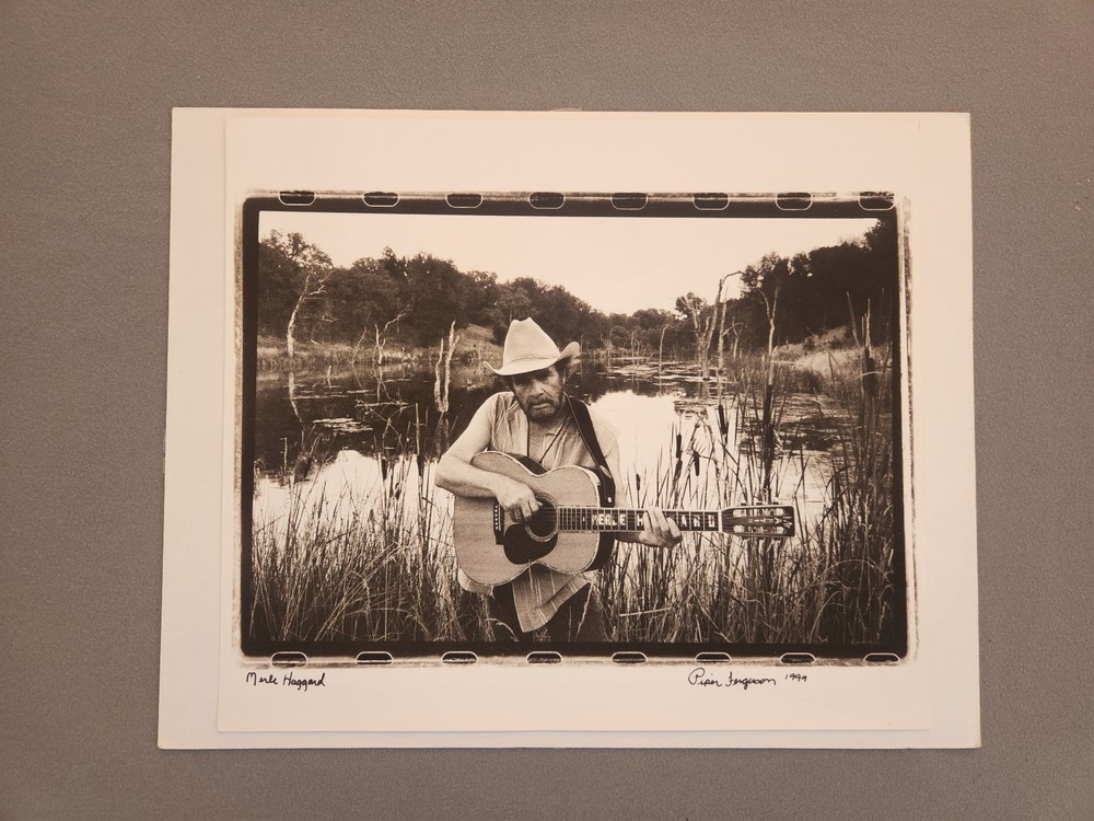 Merle Haggard portrait by photographer Piper Ferguson / signed print