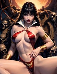 Bundle of 10 8×10 Glossy Fine Art Print Vampirella Sexy Cartoon Model