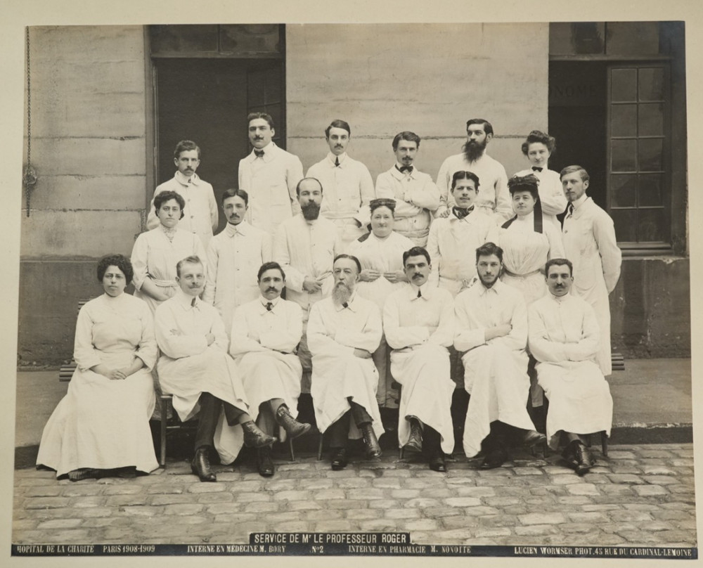 Photo Print Analog France Paris Group Hospital Of Charity 1910 22X28Cm