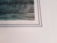RARE DOUGLAS BUSCH MOUNTAINS TINTED FRAMED PHOTOGRAPH 1983 SIGNED