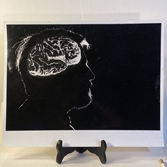 Photograph 11 X 14 Original c1980 Black & White Glossy Student Art
