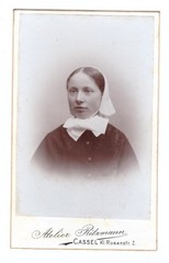 CDV Photo Circa 1900, Young Woman, Nurse, Cassel