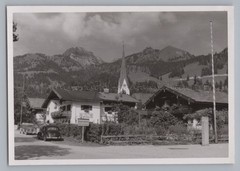 Bayrischzell – town sign entrance – old photo 1950s
