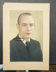 Photo Portrait CDV KAB Young Man Color Colored Model Suit Picture Vintage Old