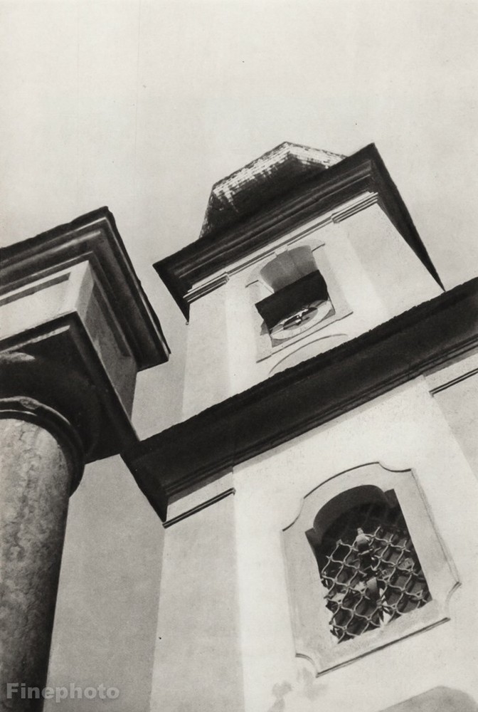 1920s Original HERBERT BAYER Clock Tower Building Berlin Vintage Photo Gravure