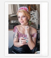 Art pinup bunny model Cheyanne Instax Wide Instant Film Print Fujifilm
