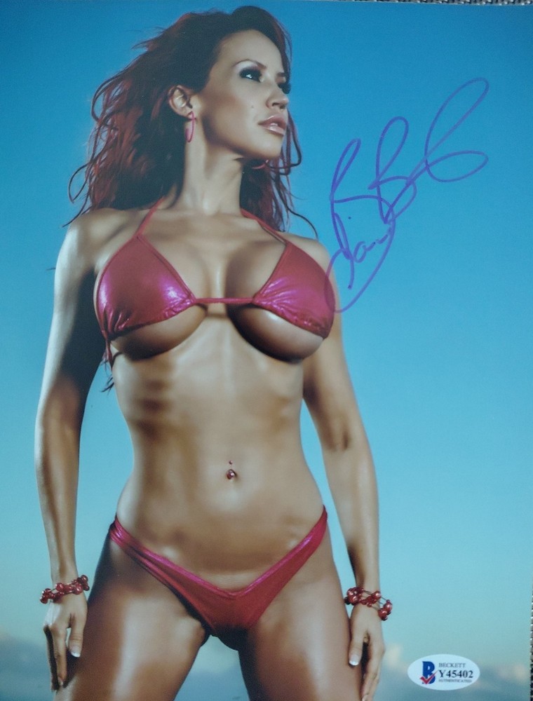 BIANCA BEAUCHAMP Playboy Playmate Hand Signed 8×10 Autograph Beckett COA