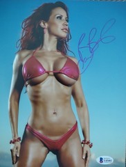 BIANCA BEAUCHAMP Playboy Playmate Hand Signed 8×10 Autograph Beckett COA